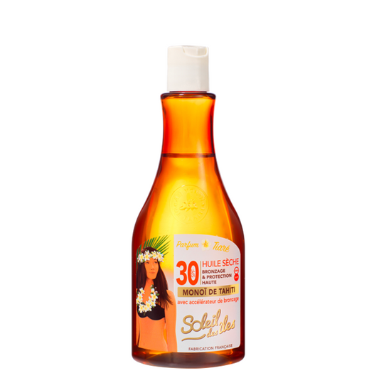 Huile + accélérateur FPS 30 au Monoï de Tahiti